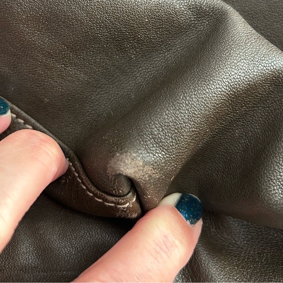 Leather Longchamp le Pliage large tote - Picture 13 of 16